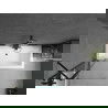 Mexen Cube stačiakampė vonia 170 x 80 cm su dangčiu ir vieno sparno 80 cm sienele, skaidri, juoda - 550517080X9408117000