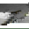Mexen Cube stačiakampė vonia 180 x 80 cm su apdaila ir 1 durų pertvara 100 cm, skaidri, auksinė - 550518080X9410115000