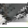 Mexen Cube stačiakampė vonia 180 x 80 cm su apdaila ir vienos dalies pertvara 100 cm, juodas raštas - 550518080X9410117070