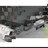 Mexen Cube stačiakampė vonia 180 x 80 cm su apdaila ir vienos dalies pertvara 100 cm, juodas raštas - 550518080X9410117070
