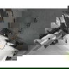 Mexen Cube stačiakampė vonia 180 x 80 cm su apdaila ir vienos dalies dušo siena 120 cm, skaidrus, juodas - 550518080X9412117000