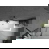 Mexen Cube stačiakampė vonia 180 x 80 cm su apdaila ir vienos dalies dušo siena 120 cm, skaidrus, juodas - 550518080X9412117000
