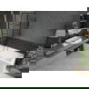 Mexen Cubik stačiakampė vonia 150 x 70 cm su apdaila ir 1-durio pertvara 60 cm, juodas raštas - 550315070X9506007077