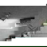Mexen Cubik stačiakampė vonia 150 x 70 cm su apdaila ir vienkrypčiu 80 cm ekranu, skaidri, chromuota - 550315070X9508000001
