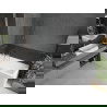 Mexen Cubik stačiakampė vonia 150 x 70 cm su apdaila ir 1-durų sienele 90 cm, permatoma, chromas - 550315070X9509000001