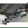 Mexen Cubik stačiakampė vonia 150 x 70 cm su apdaila ir vienos dalies ekranu 90 cm, juodas raštas - 550315070X9509007070