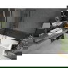 Mexen Cubik stačiakampė vonia 150 x 70 cm su apdaila ir vienos dalies užuolaida 100 cm, juodas raštas - 550315070X9510007070