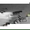 Mexen Cubik stačiakampė vonia 160 x 70 cm su apdaila ir 1 durų 50 cm sienele, juodas raštas - 550316070X9505007070