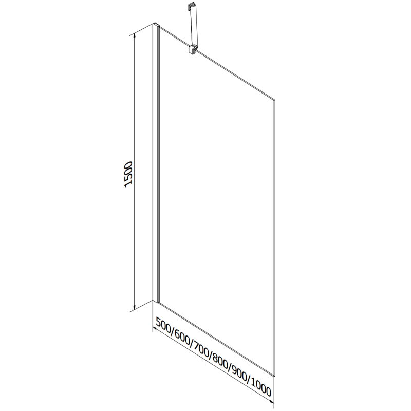 Mexen Cubik stačiakampė vonia 160 x 70 cm su apdaila ir 1 sparno 70 cm pertvara, juodas raštas - 550316070X9507007070