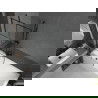 Mexen Cubik stačiakampė vonia 160 x 70 cm su apdaila ir vienos dalies ekranu 80 cm, juodu raštu - 550316070X9508007077