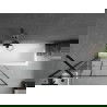 Mexen Cubik stačiakampė vonia 160 x 70 cm su korpusu ir vienvėriu ekranu 90 cm, juodas raštas - 550316070X9509007077