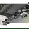 Mexen Cubik stačiakampė vonia 160 x 70 cm su korpusu ir vienvėriu ekranu 90 cm, juodas raštas - 550316070X9509007077