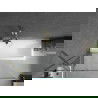 Mexen Cubik stačiakampė vonia 160 x 70 cm su apdaila ir vienos durų sienele 100 cm, skaidri, auksinė - 550316070X9510000050