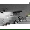 Mexen Cubik stačiakampė vonia 160 x 70 cm su dangčiu ir 1 sparno 100 cm pertvara, juodas raštas - 550316070X9510007077