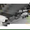 Mexen Cubik stačiakampė vonia 170 x 70 cm su apdaila ir vienos dalies 50 cm pertvara, skaidri, chromas - 550317070X9505000001