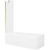 Mexen Cubik stačiakampė vonia 170 x 70 cm su korpusu ir 1-sparniojo skydo 50 cm, permatoma, auksinė - 550317070X9505000050