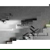 Mexen Cubik stačiakampė vonia 170 x 70 cm su apdaila ir vienos dalies ekranu 60 cm, juodas raštas - 550317070X9506007070