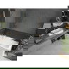 Mexen Cubik stačiakampė vonia 170 x 70 cm su apdaila ir 80 cm 1-sparnų pertvara, permatoma, auksinė - 550317070X9508000050
