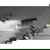 Mexen Cubik stačiakampė vonia 170 x 70 cm su apdaila ir 1-duris 80 cm ekranu, juodas raštas - 550317070X9508007070