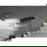 Mexen Cubik stačiakampė vonia 170 x 70 cm su apdaila ir 1-durų pertvara 90 cm, skaidrus, chromas - 550317070X9509000001