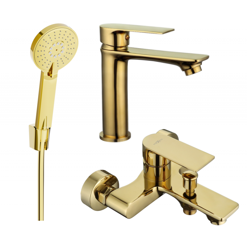 Mexen Royo R40 vonios rinkinys, auksinis - 72203R40-50