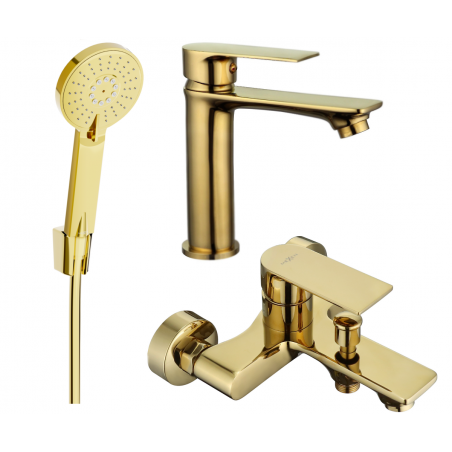Mexen Royo R40 vonios komplektas, auksinis - 72203R40-50