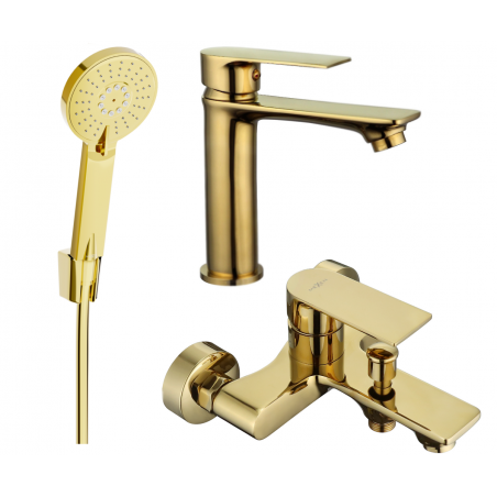 Mexen Royo R40 vonios rinkinys, auksinis - 72203R40-50