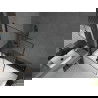 Mexen Cubik stačiakampė vonia 150 x 70 cm su apdaila ir 2-durų 120 cm pertvara, juodas raštas - 550315070X9212027070
