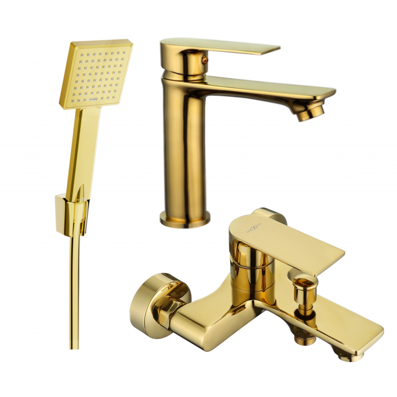Mexen Royo R45 vonios komplektas, auksinis - 72203R45-50