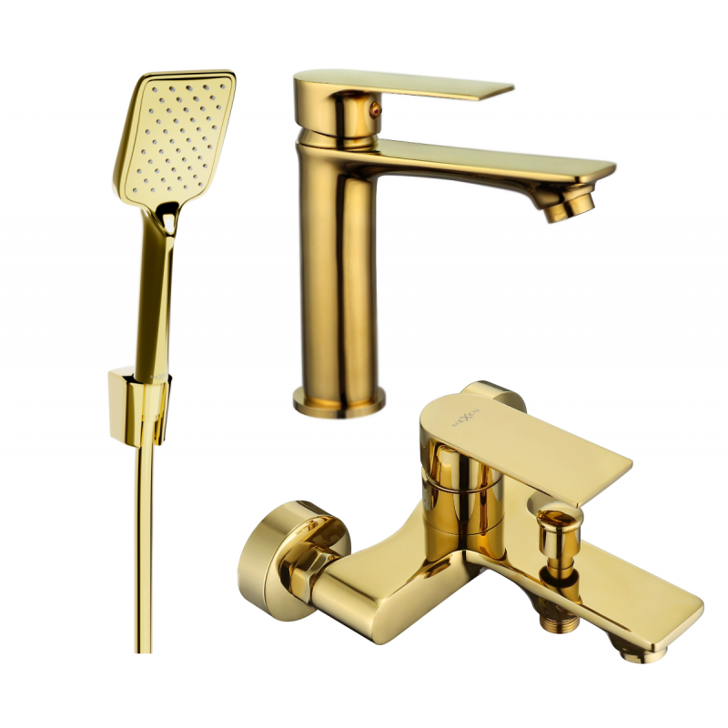 Mexen Royo R62 vonios komplektas, auksinis - 72203R62-50