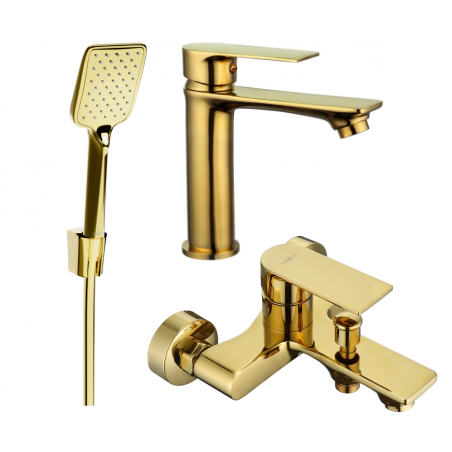 Mexen Royo R62 vonios komplektas, auksinis - 72203R62-50