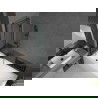 Mexen Cubik stačiakampė vonia 160 x 70 cm su apdaila ir 2 varstomų durų pertvara 100 cm, juodas raštas - 550316070X9210027070