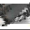 Mexen Cubik stačiakampė vonia 160 x 70 cm su apdaila ir dvivėriu 120 cm ekranu, juodas raštas - 550316070X9212027077