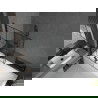 Mexen Cubik stačiakampė vonia 170 x 70 cm su apdaila ir dviejų sparnų pertvara 100 cm, juodai dekoruota - 550317070X9210027077