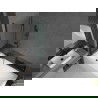 Mexen Cubik stačiakampė vonia 170 x 70 cm su apdaila ir dviejų durų pertvara 120 cm, skaidri, juoda - 550317070X9212027000