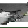 Mexen Cubik stačiakampė vonia 150 x 70 cm su apdaila ir 1-durimis ekranu 80 cm, skaidrus, juodas - 550315070X9408117000