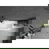 Mexen Cubik stačiakampė vonia 150 x 70 cm su korpusu ir vienos dalies 80 cm ekranu, juodas raštas - 550315070X9408117070