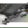 Mexen Cubik stačiakampė vonia 150 x 70 cm su apdaila ir viena dalių dušo siena 100 cm, juodas raštas - 550315070X9410117077
