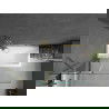 Mexen Cubik stačiakampė vonia 150 x 70 cm su apdaila ir vienos durų širma 120 cm, permatomas, auksinis - 550315070X9412115000