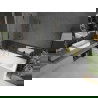 Mexen Cubik stačiakampė vonia 160 x 70 cm su apdaila ir 1-durų pertvara 80 cm, skaidrus, auksinis - 550316070X9408115000