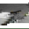 Mexen Cubik stačiakampė vonia 160 x 70 cm su apdaila ir 1-durų pertvara 80 cm, skaidrus, auksinis - 550316070X9408115000