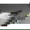 Mexen Cubik stačiakampė vonia 160 x 70 cm su apvadu ir 1-sparnų širma 100 cm, permatoma, auksinė - 550316070X9410115000