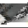 Mexen Cubik stačiakampė vonia 160 x 70 cm su apdaila ir 1-sparnų sienele 100 cm, permatoma, juoda - 550316070X9410117000