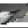 Mexen Cubik stačiakampė vonia 170 x 70 cm su korpusu ir 1 sparno širma 100 cm, skaidri, chromuota - 550317070X9410110100