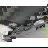 Mexen Cubik stačiakampė vonia 170 x 70 cm su apdaila ir viengubu ekranu 120 cm, permatoma, chromuota - 550317070X9412110100