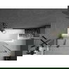 Mexen Cubik stačiakampė vonia 170 x 70 cm su apdaila ir vieno sparno 120 cm pertvara, juodas raštas - 550317070X9412117070