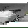 Mexen Vega stačiakampė vonia 150 x 70 cm su apdaila ir 1 durų ekranu 90 cm, skaidrus, juodas - 550115070X9509000070