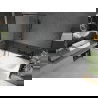 Mexen Vega stačiakampė vonia 150 x 70 cm su apmušalu ir 1-duris širma 90 cm, juodas raštas - 550115070X9509007070