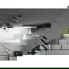 Mexen Vega stačiakampė vonia 150 x 70 cm su apdaila ir 1 durų ekranu 100 cm, juodas raštas - 550115070X9510007077