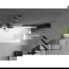Mexen Vega stačiakampė vonia 160 x 70 cm su apdaila ir vienvėrčiu ekranu 50 cm, juodas raštas - 550116070X9505007070